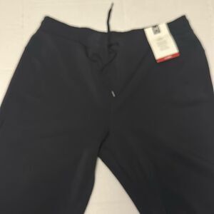 NWT Men's Relaxed Wide Leg Luxe Pants w/ Elastic Waistband Drawstring/Pocket XL
